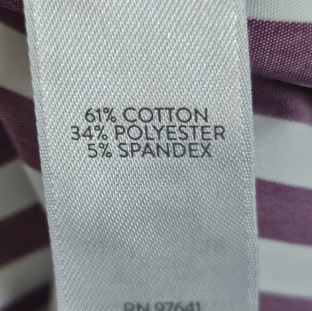 J.Jill Wearever Collection Striped Button Down Shirt Petite Medium Stretch - Picture 11 of 12
